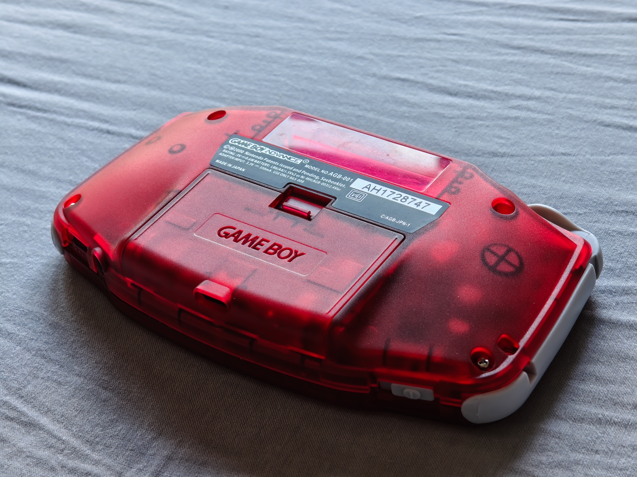 Game Boy Advance - Clear Red